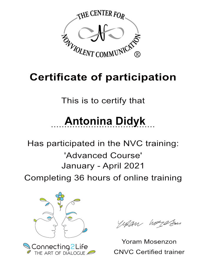 Antonina Didyk psychotherapist