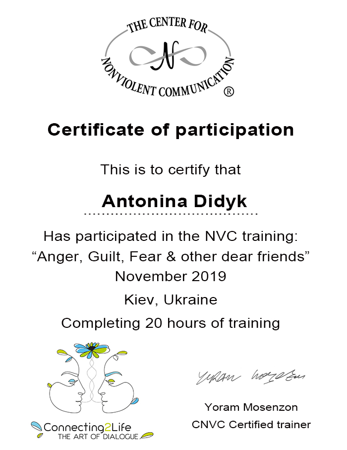 Antonina Didyk psychotherapist